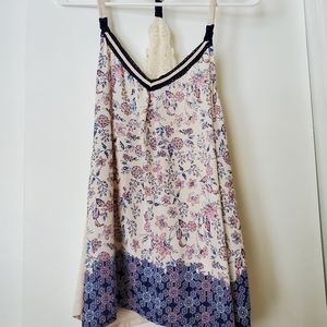 Maurice's tank with bird and floral pattern